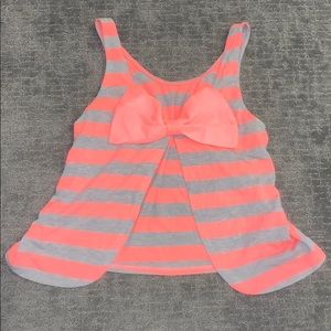 Tank top with bow